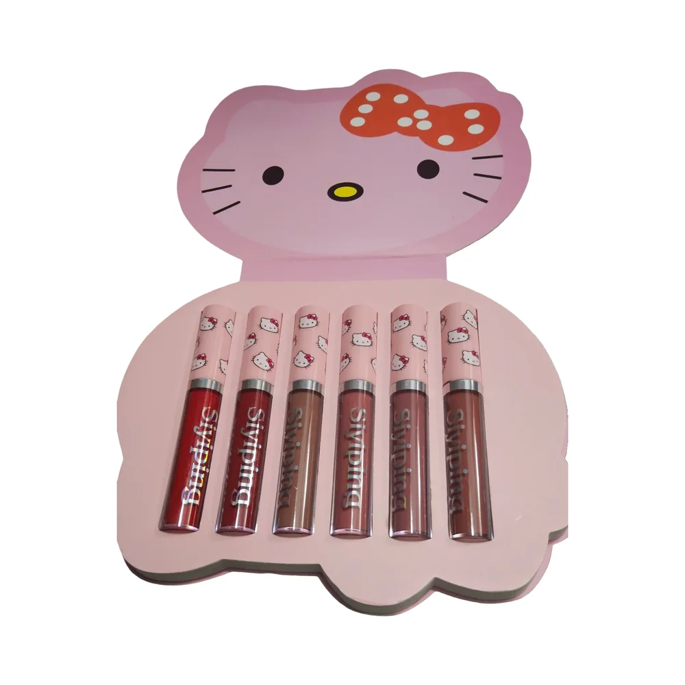 NFS New Hello Kitty Lipstick Set - Pink and Brown Shades 6 shades
